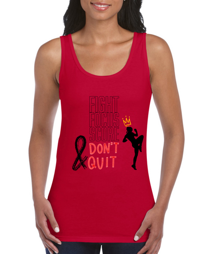 Premium Women Softstyle Tank Top "Fight.Focus.Score."