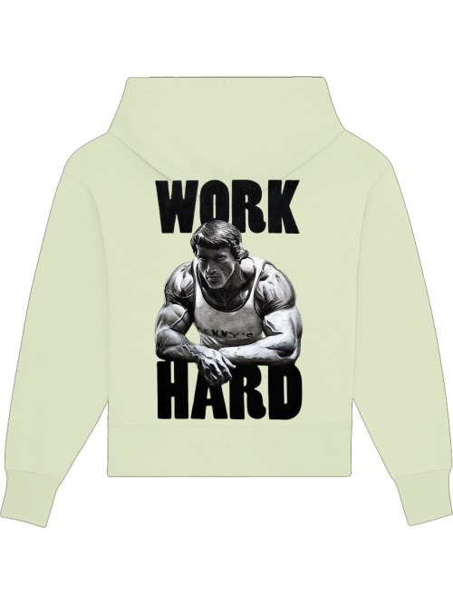 Premium Heavy Cotton Hoodie "Work Hard"