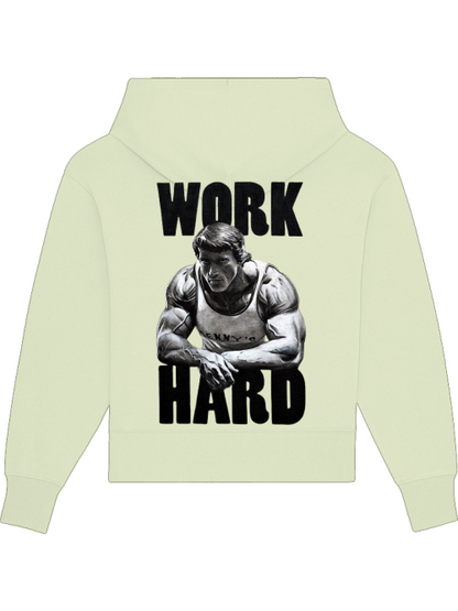 Premium Heavy Cotton Hoodie "Work Hard"