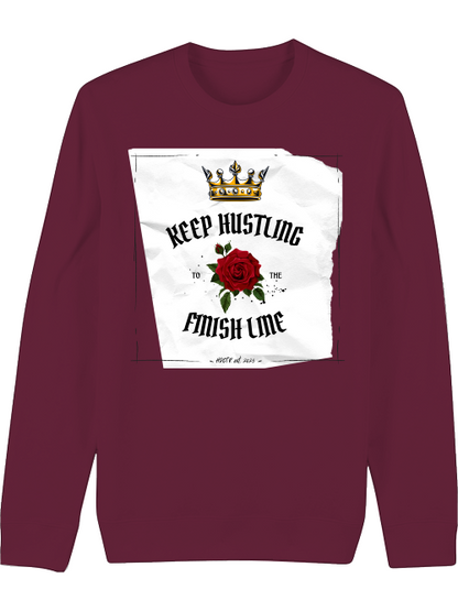 Premium Unisex Crew Neck Sweatshirt "Keep Hustling"
