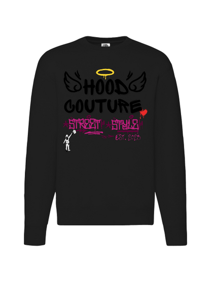 Premium Unisex Crew Neck Sweater Modell 2 "Hood Angel Classic"