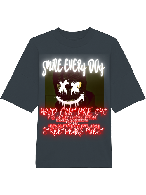 Oversized Unisex Premium T-Shirt "smile every day original"