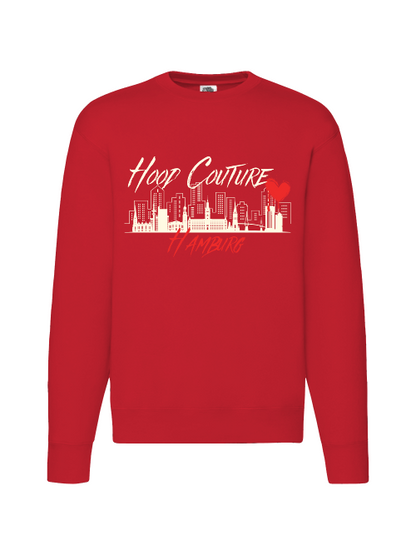 Premium Unisex Crew Neck Sweater Modell 2 "Hood Couture by Night"