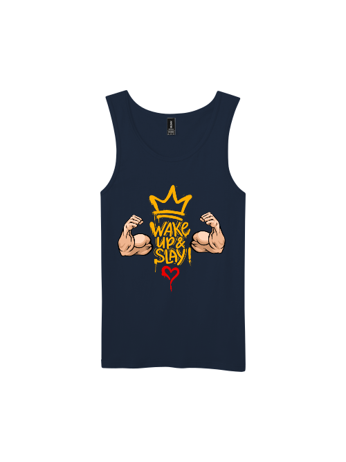Premium Softstyle Tank Top Men "Wake Up & Slay!"