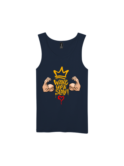 Premium Softstyle Tank Top Men "Wake Up & Slay!"