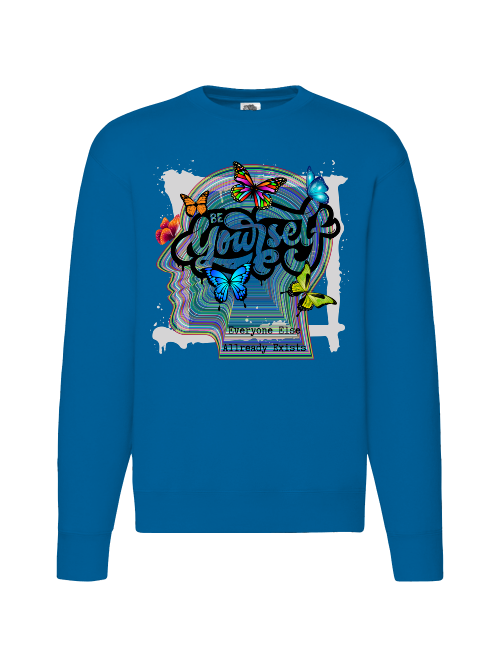 Premium Unisex Crew Neck Sweater Modell 2 "Be Yourself"