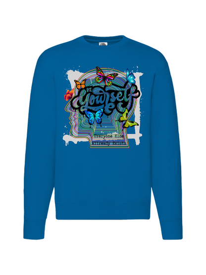 Premium Unisex Crew Neck Sweater Modell 2 "Be Yourself"