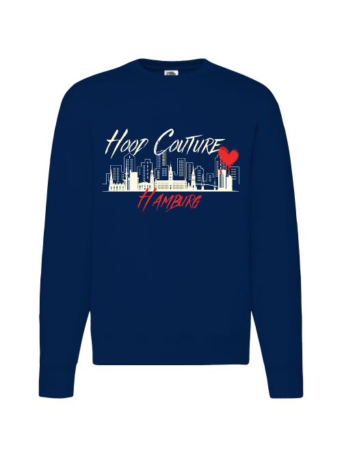 Premium Unisex Crew Neck Sweater Modell 2 "Hood Couture by Night"