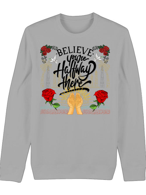 Premium Unisex Crew Neck Sweatshirt "Believe"