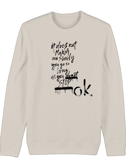 Premium Unisex Crew Neck Sweatshirt "Don´t Stop"