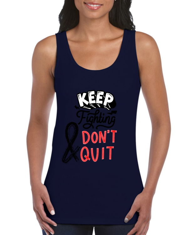 Premium Women Softstyle Tank Top "Keep Fighting"