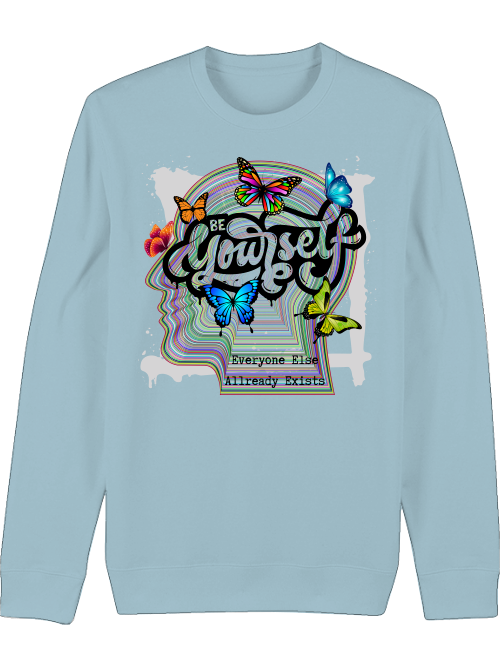 Premium Unisex Crew Neck Sweatshirt "Be Yourself"