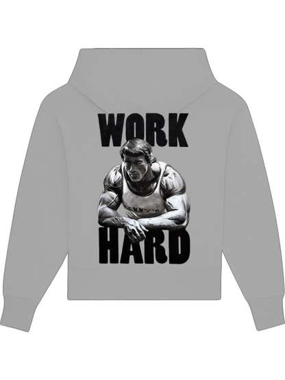 Premium Heavy Cotton Hoodie "Work Hard"