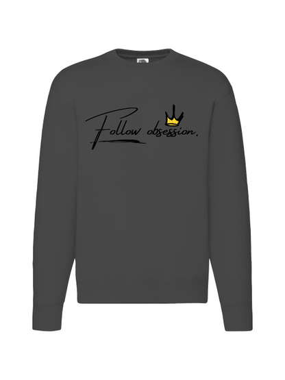 Premium Unisex Crew Neck Sweater Modell 2 "Follow Obsession Men"