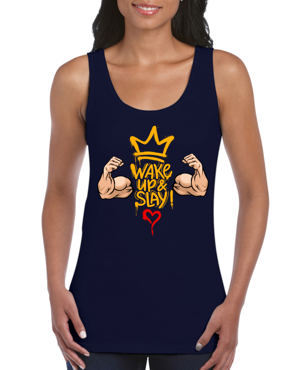 Premium Women Softstyle Tank Top "Wake Up & Slay!"