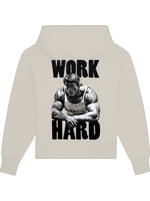 Premium Heavy Cotton Hoodie "Work Hard"