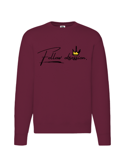 Premium Unisex Crew Neck Sweater Modell 2 "Follow Obsession Men"