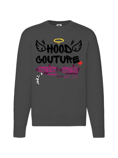 Premium Unisex Crew Neck Sweater Modell 2 "Hood Angel Classic"