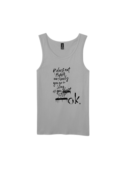 Premium Softstyle Tank Top Men "Don´t Stop. OK?"