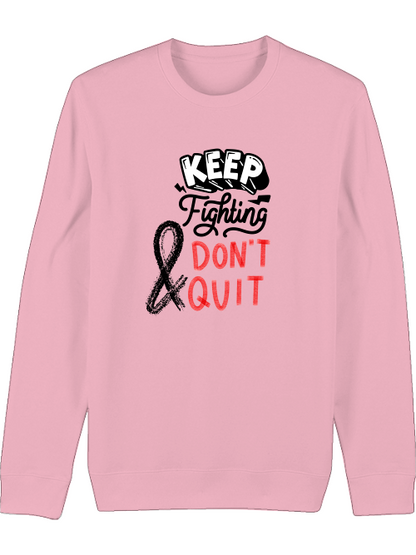 Premium Unisex Crew Neck Sweatshirt "Keep Fighting"