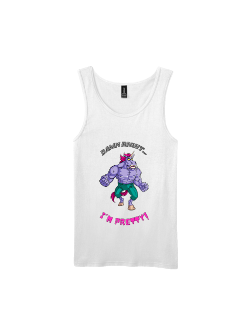 Premium Softstyle Tank Top Men "Damn Right I´m Pretty!"