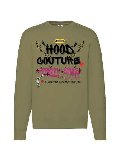 Premium Unisex Crew Neck Sweater Modell 2 "Hood Angel 2."