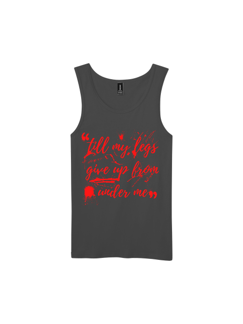 Premium Softstyle Tank Top Men "Till My Legs Give Up From Under Me"