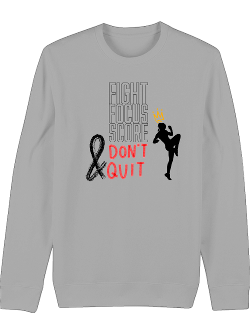 Premium Unisex Crew Neck Sweatshirt "Fight.Focus.Score. Women"