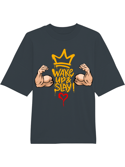 Oversized Unisex Premium T-Shirt "Wake Up & Slay"
