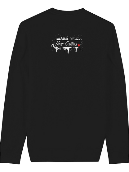 Premium Unisex Crew Neck Sweatshirt "Hood Couture Bloody Love"