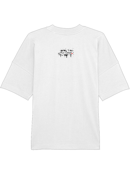 Oversized Unisex Premium T-Shirt "Hello My Name Is Hustle"