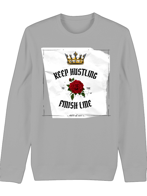 Premium Unisex Crew Neck Sweatshirt "Keep Hustling"