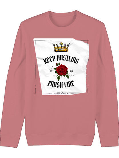 Premium Unisex Crew Neck Sweatshirt "Keep Hustling"
