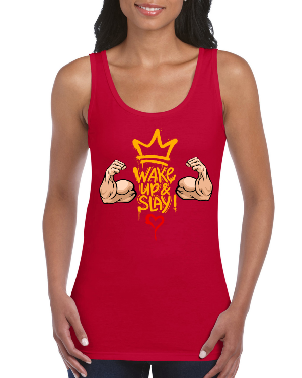 Premium Women Softstyle Tank Top "Wake Up & Slay!"