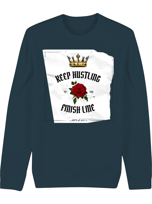 Premium Unisex Crew Neck Sweatshirt "Keep Hustling"