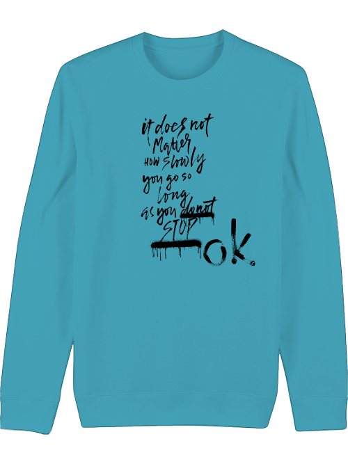 Premium Unisex Crew Neck Sweatshirt "Don´t Stop"