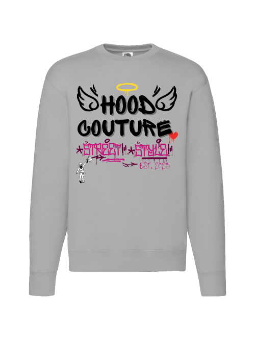 Premium Unisex Crew Neck Sweater Modell 2 "Hood Angel Classic"