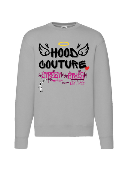Premium Unisex Crew Neck Sweater Modell 2 "Hood Angel Classic"