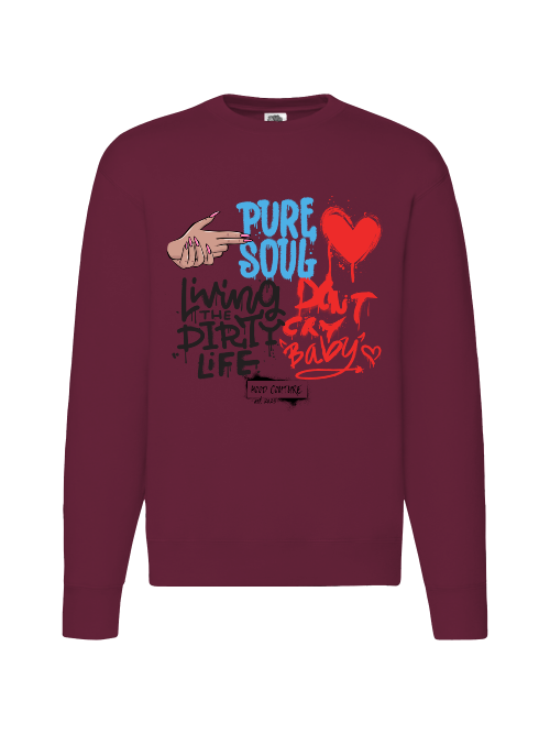 Premium Unisex Crew Neck Sweater Modell 2 "Living The Dirty Life"
