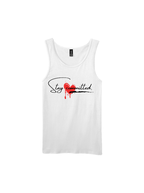 Premium Softstyle Tank Top Men "Stay Committed"