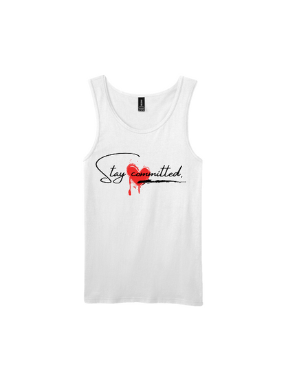 Premium Softstyle Tank Top Men "Stay Committed"