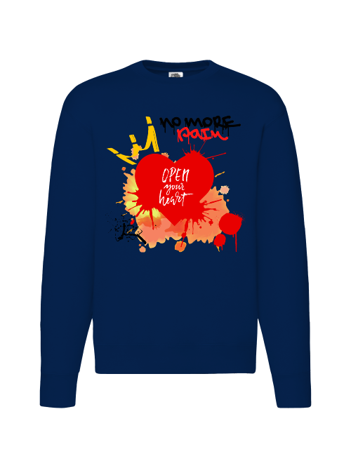 Premium Unisex Crew Neck Sweater Modell 2 "No More Pain"