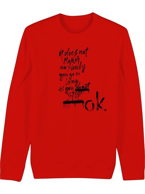 Premium Unisex Crew Neck Sweatshirt "Don´t Stop"
