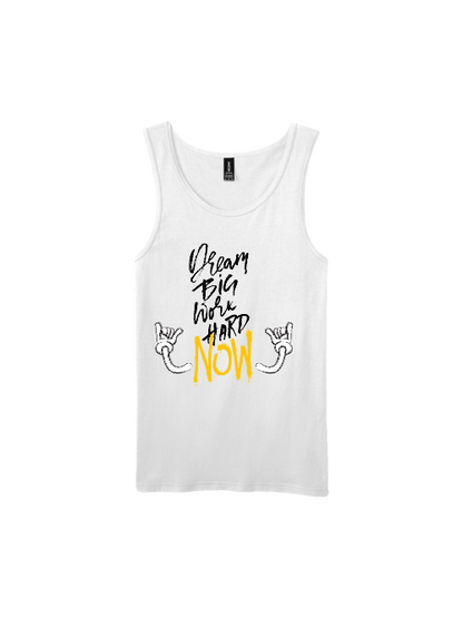 Premium Softstyle Tank Top Men "Dream Big Work Hard NOW"