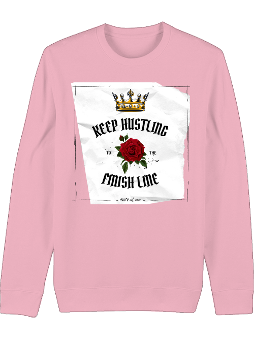Premium Unisex Crew Neck Sweatshirt "Keep Hustling"