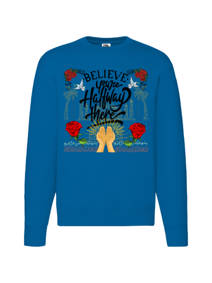 Premium Unisex Crew Neck Sweater Modell 2 "Believe"