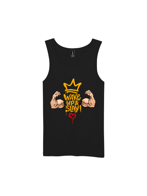 Premium Softstyle Tank Top Men "Wake Up & Slay!"