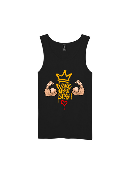 Premium Softstyle Tank Top Men "Wake Up & Slay!"