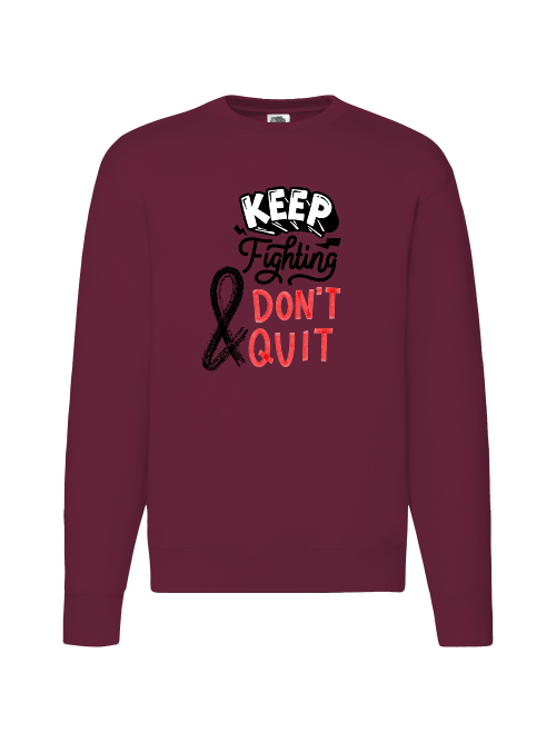 Premium Unisex Crew Neck Sweater Modell 2 "Keep Fighting"