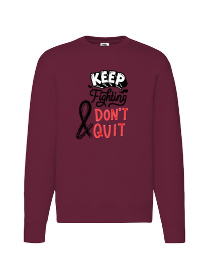 Premium Unisex Crew Neck Sweater Modell 2 "Keep Fighting"